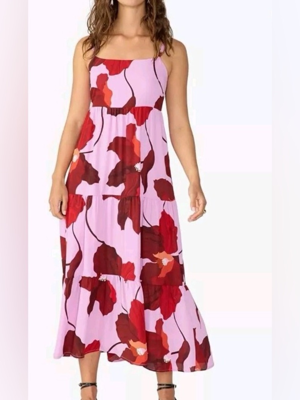 Sanctuary Get Away Tie Back Floral Maxi Dress
